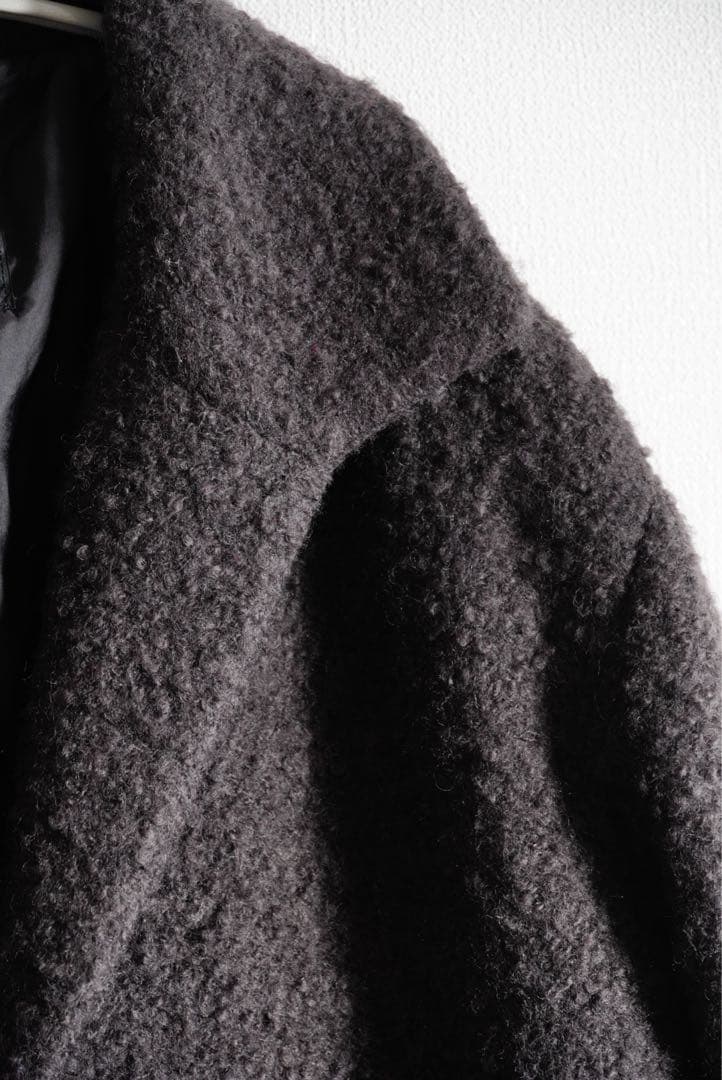 美品pas de calais ダークグレー ロングコート 36