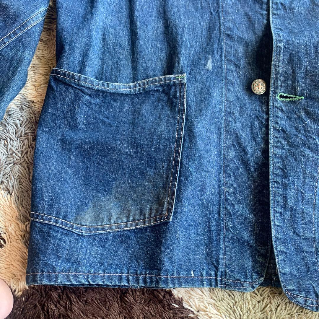 大戦 oshkosh オシュコシュ　カバーオール　濃紺2ポケ　40's