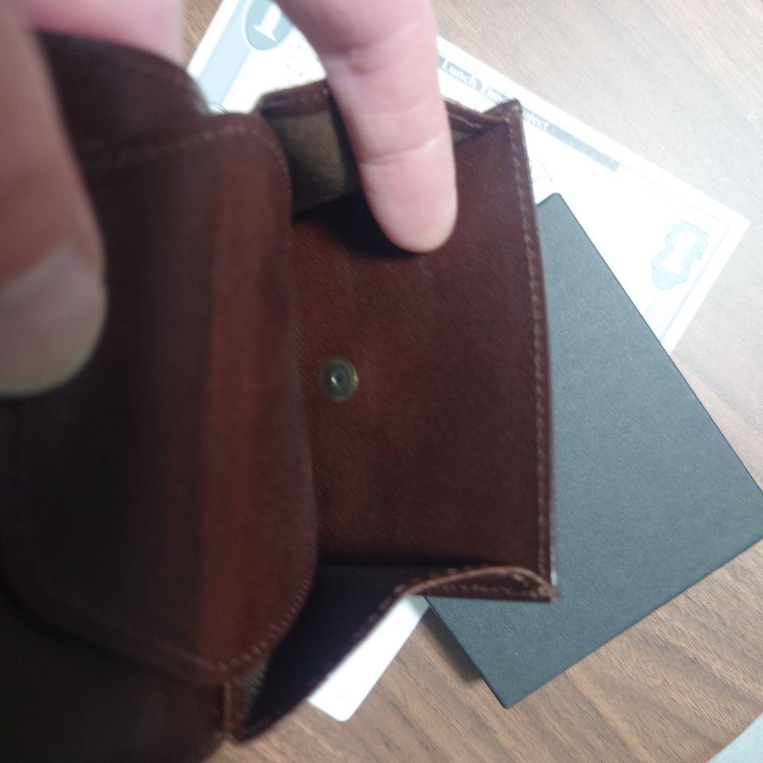 【美品】Breaknot Minitto 二つ折り財布 ブッテーロレザー