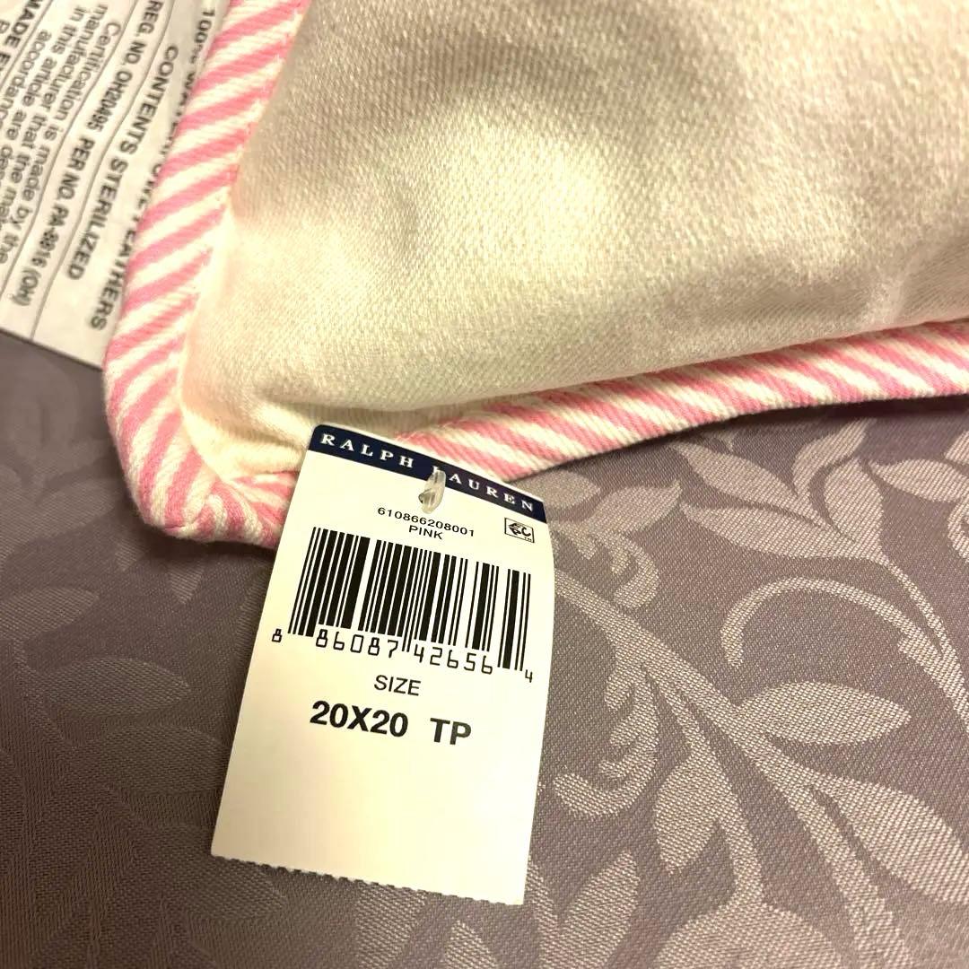 Ralph Lauren ポロベア刺繍クッション 20x20インチ