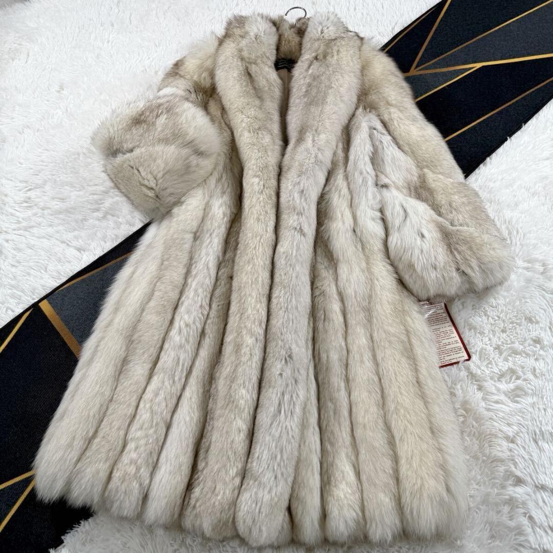 未使用訳 総丈112㎝ ダイアナ サガフォックス コート 肉厚 L AA169