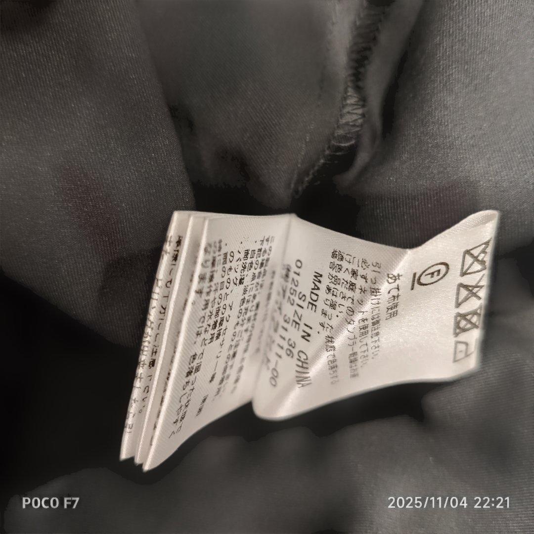 2025美品グレースコンチネンタル　ブラック 花模様刺繍 マキシワンピ　36