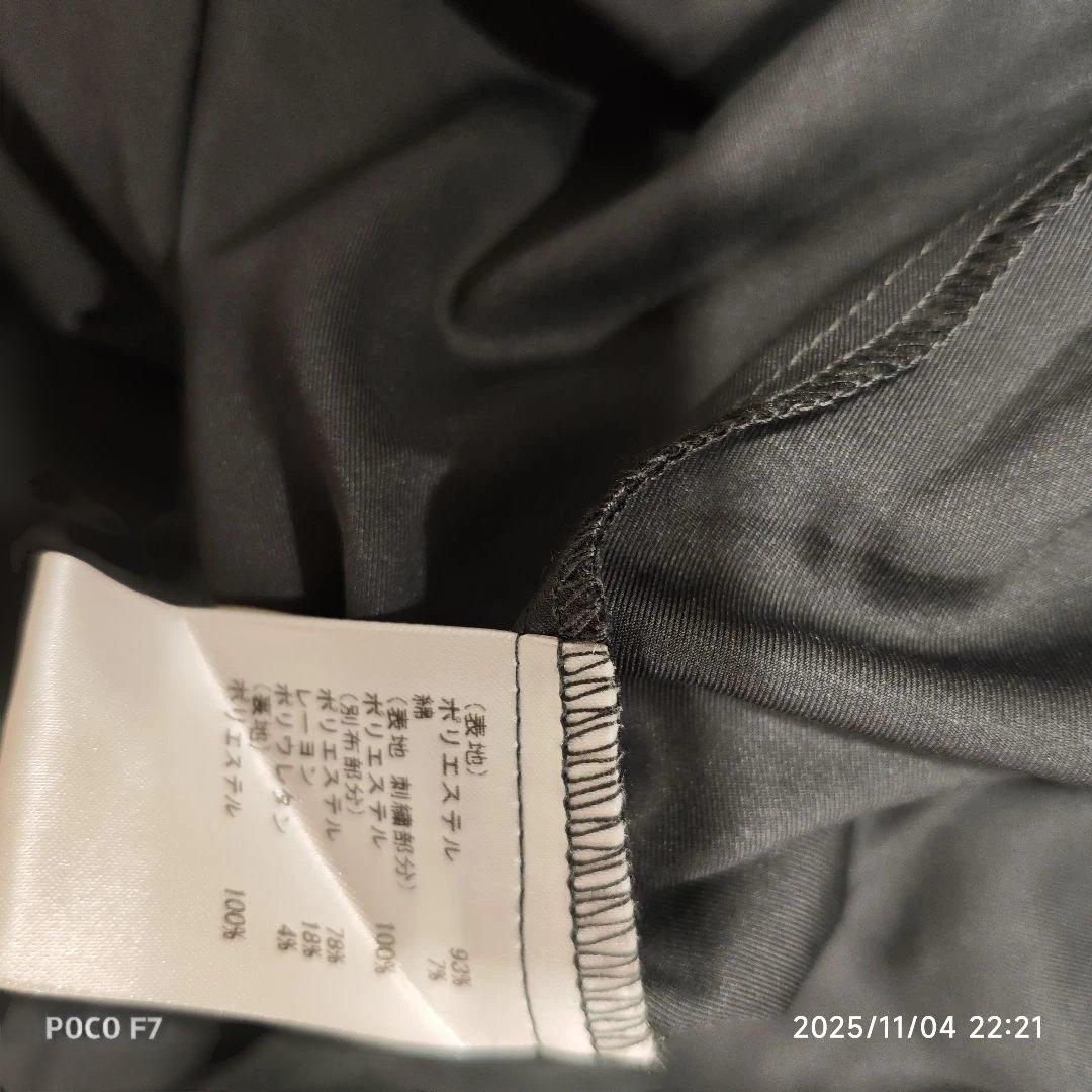 2025美品グレースコンチネンタル　ブラック 花模様刺繍 マキシワンピ　36