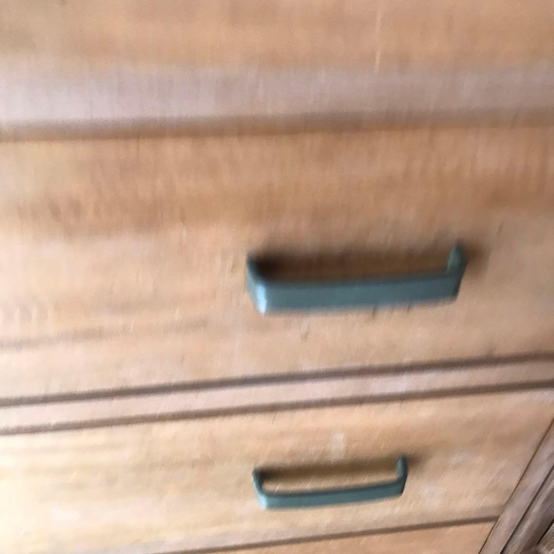 昭和レトロ木製タンス 6引き出し シンプルデザイン