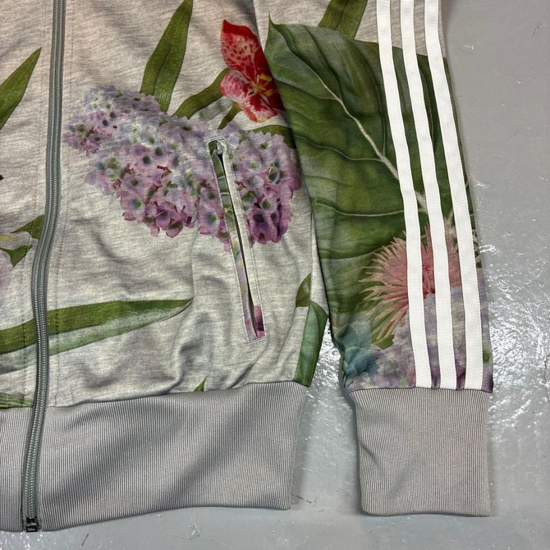 85サイズ　約Mサイズ　adidas アディダス　花柄 トラックジャケット