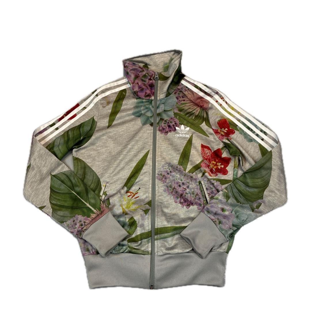 85サイズ　約Mサイズ　adidas アディダス　花柄 トラックジャケット