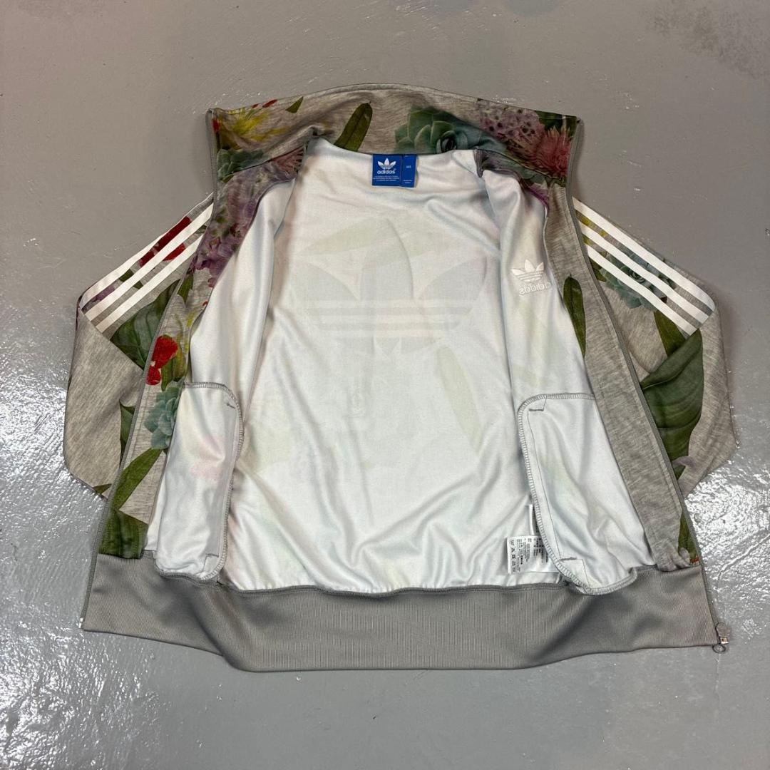 85サイズ　約Mサイズ　adidas アディダス　花柄 トラックジャケット