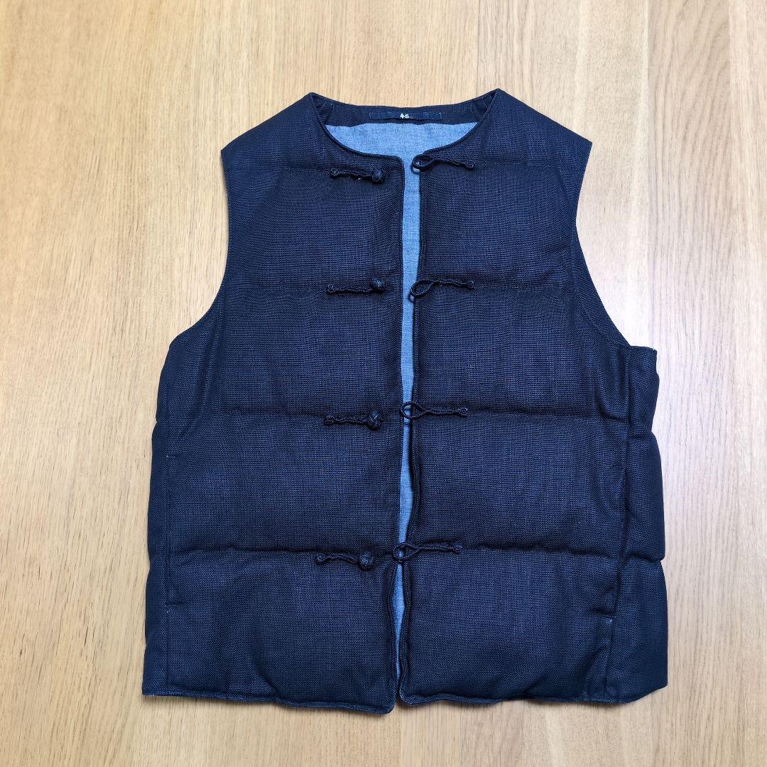 45rpm ダウンベスト インディゴ　レディース