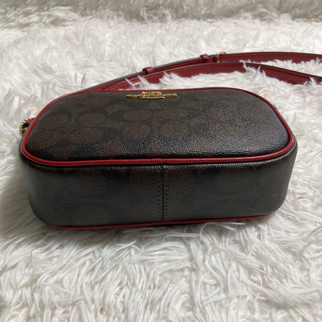 未使用級　現行　コーチ　ショルダーバッグ　ジェイミー カメラバッグ シグネチャー