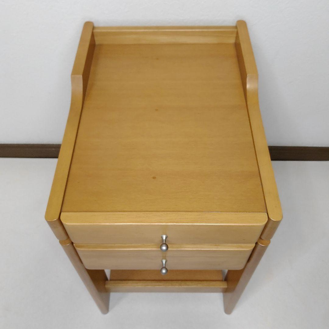 美品　Karimoku/カリモク　ナイトテーブル サイドテーブル　花台　電話台