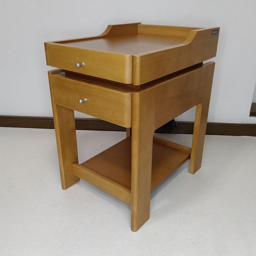 美品　Karimoku/カリモク　ナイトテーブル サイドテーブル　花台　電話台