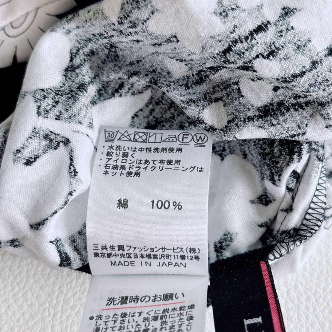 美品✨希少サイズ✨LEONARD レオナール トップス　チュニック　花柄　黒