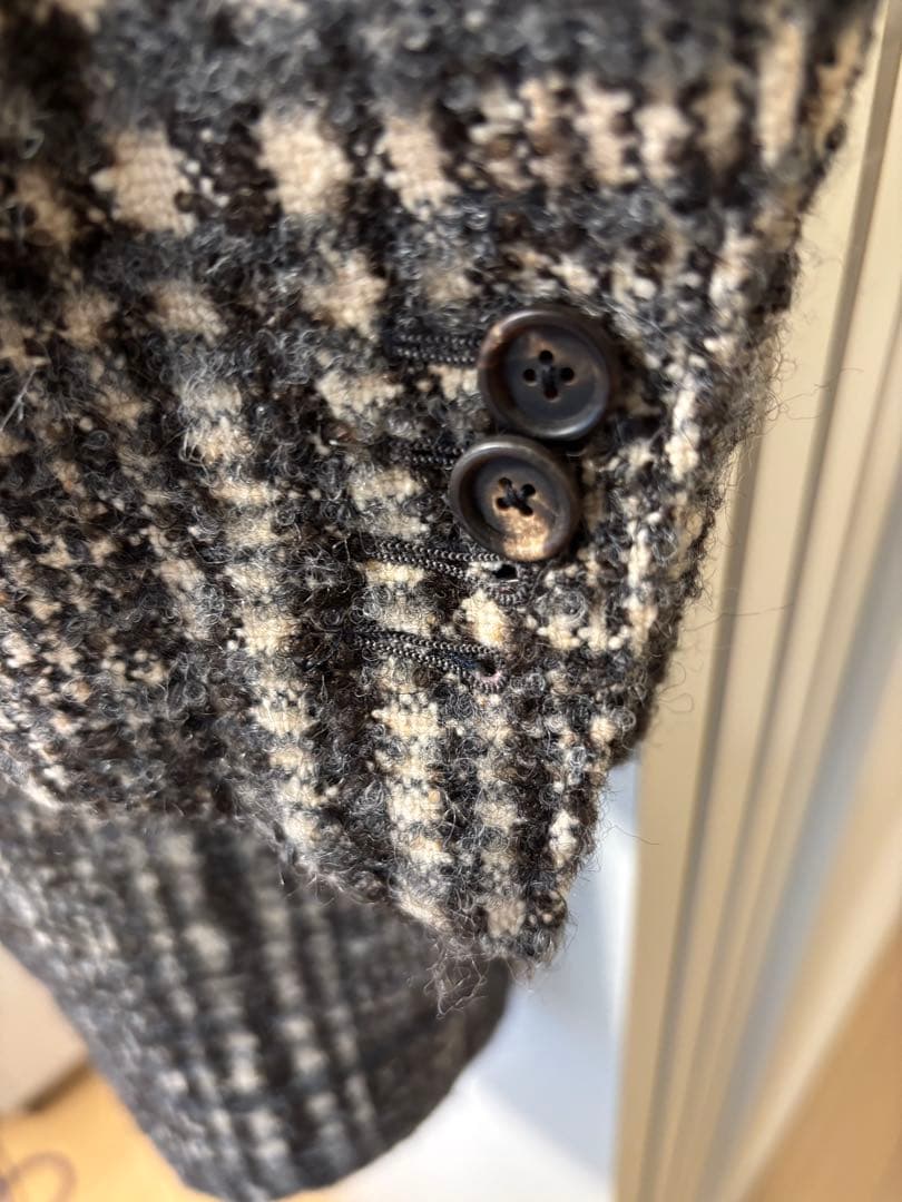 J*s様 LARDINI チェック柄 ロングコート　46