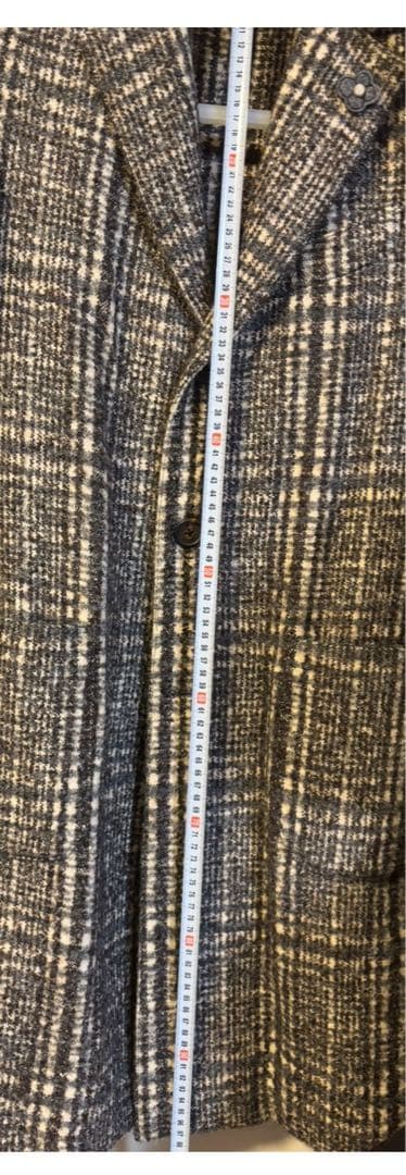 J*s様 LARDINI チェック柄 ロングコート　46