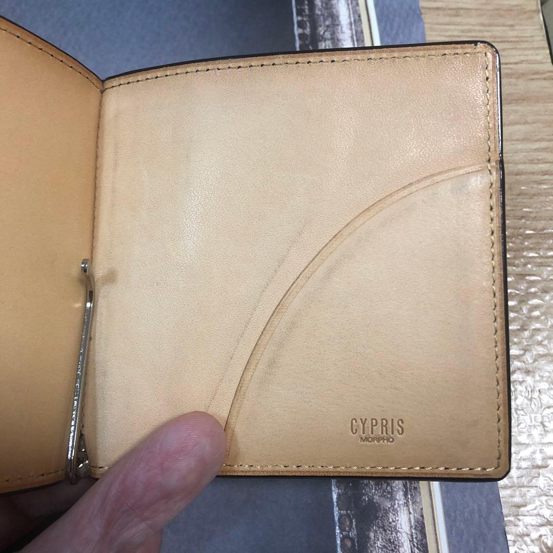 【本日限定値下美品箱付】CYPRIS 』オイルシェルコードパンマネークリップ 黒