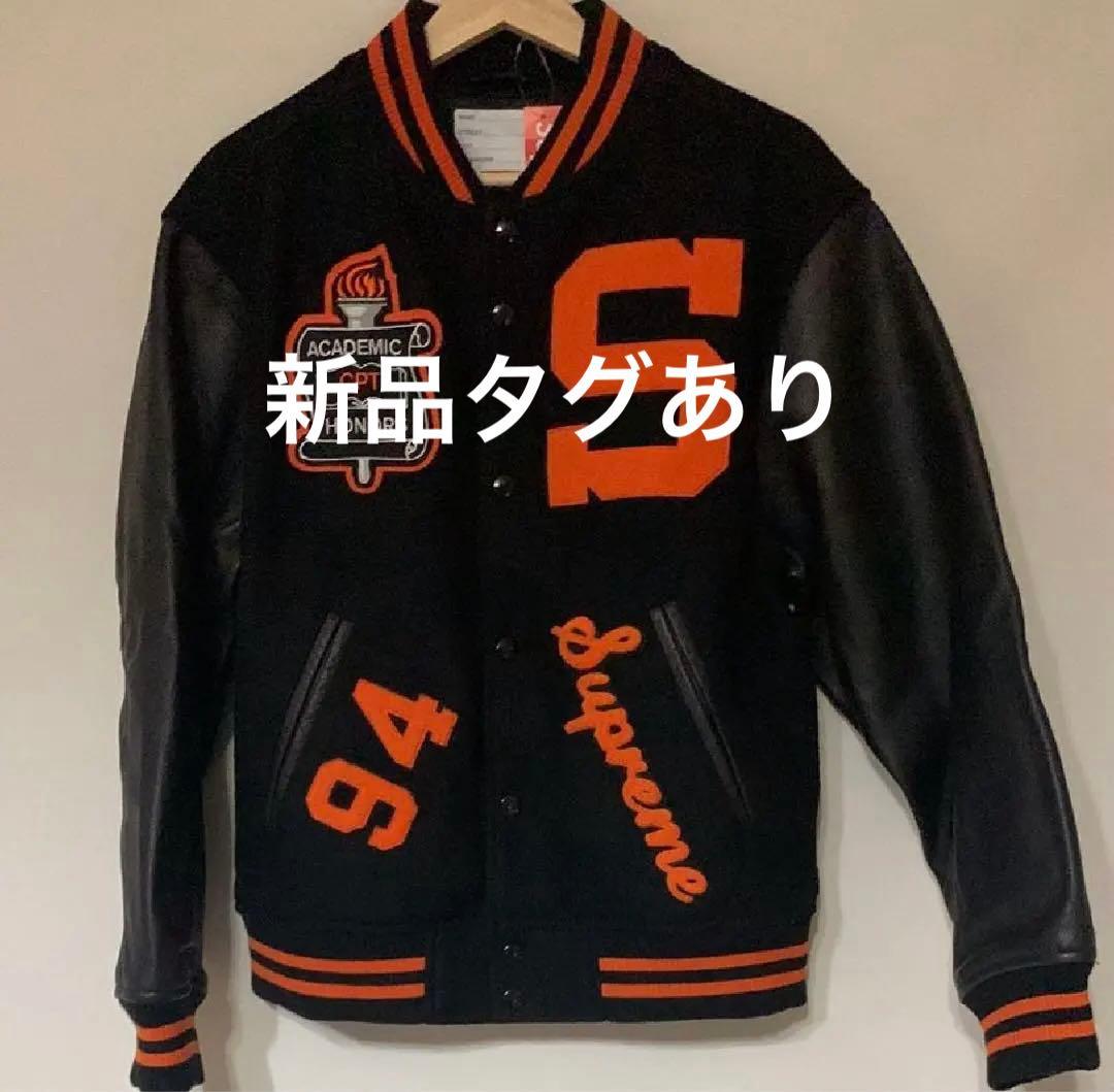 Supreme スタジャン 黒/オレンジ SUREMETEAM 2019 新古品