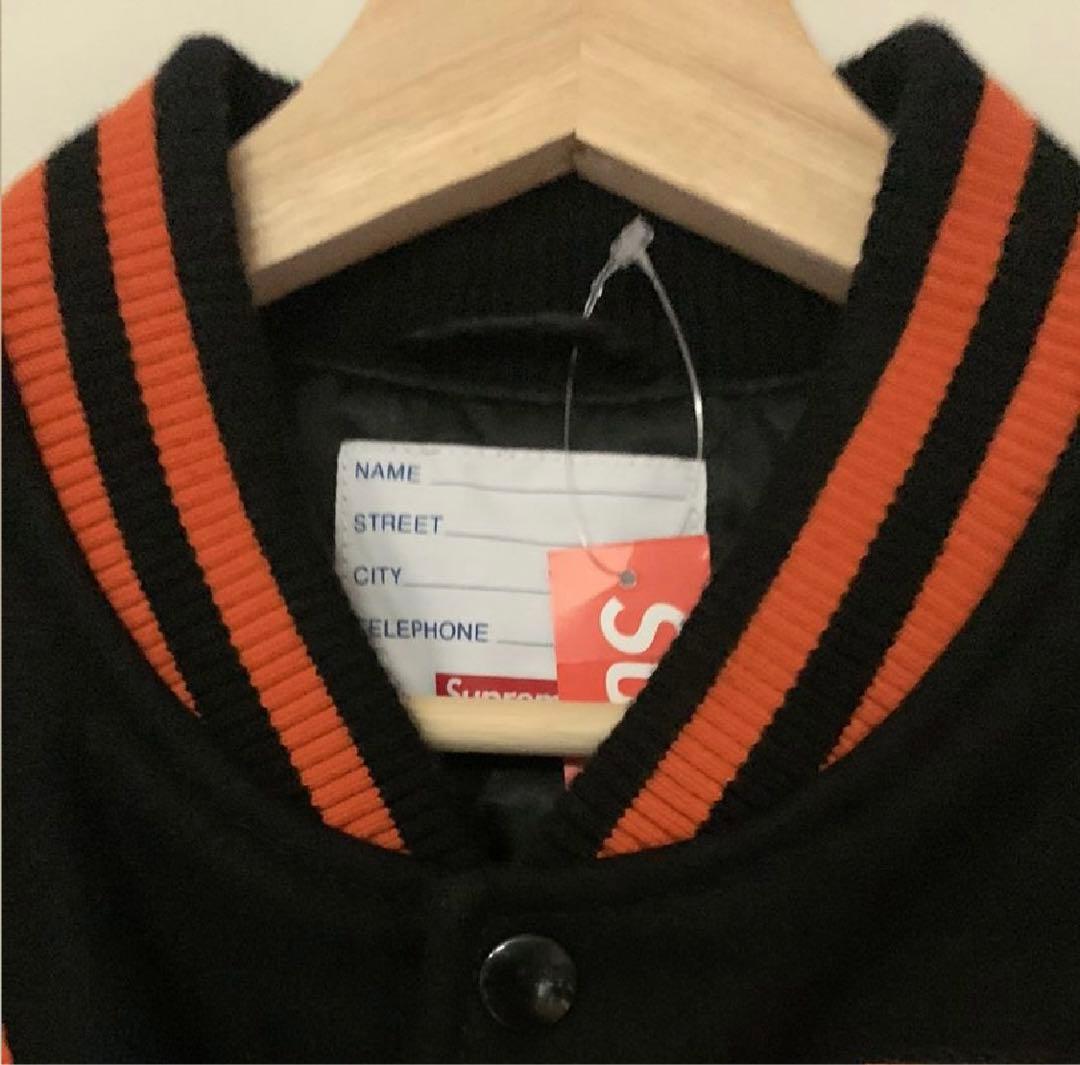 Supreme スタジャン 黒/オレンジ SUREMETEAM 2019 新古品