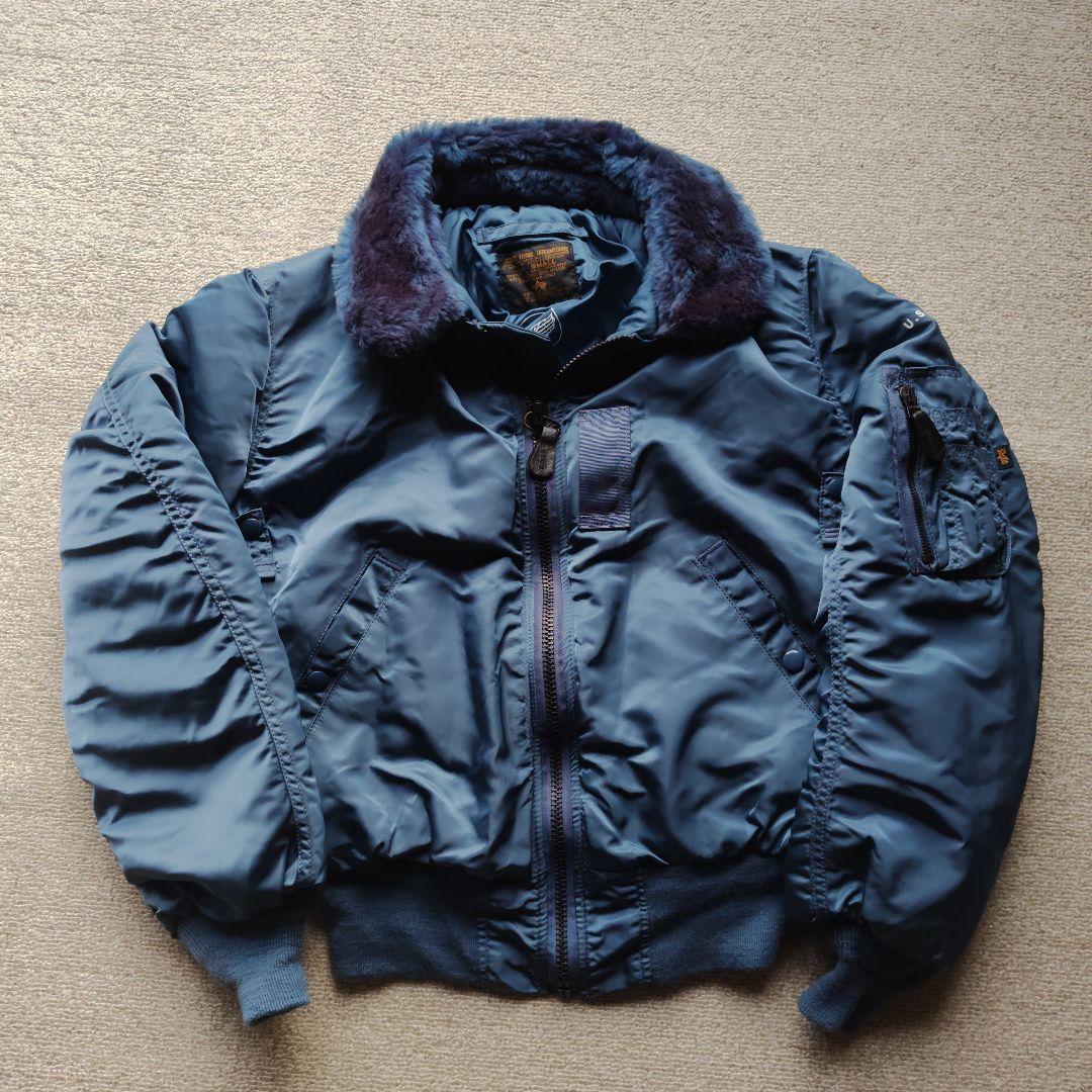 k*u様 アメリカ製　ALPHA　B-１５C　ネイビー 　サイズS