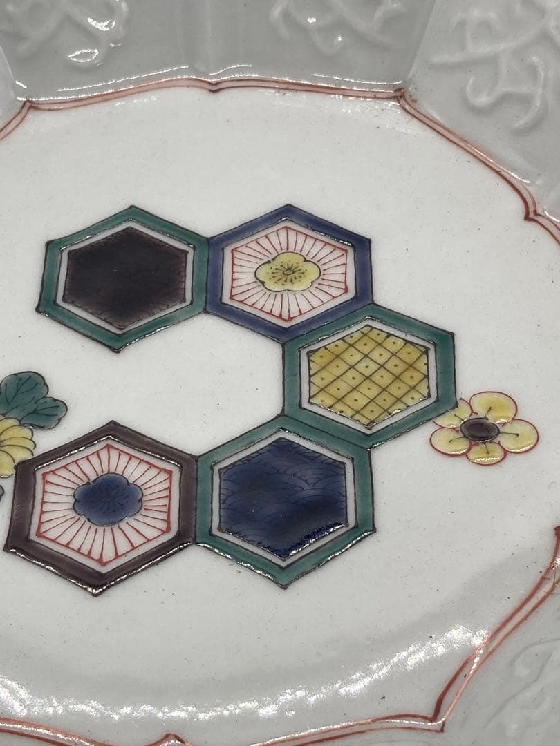 最安SALE‼️九谷焼亀甲紋様八角鉢