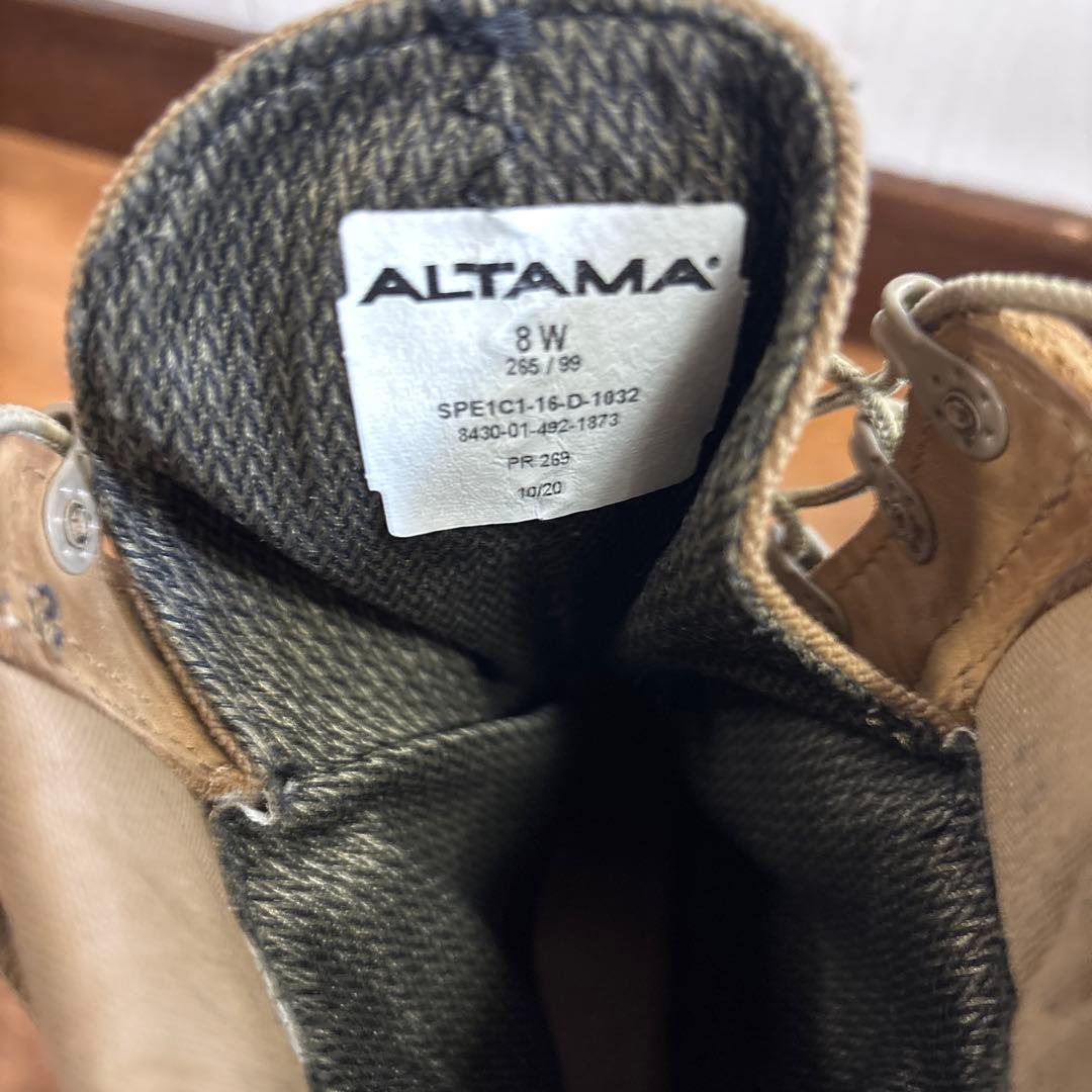 米軍　実物　ALTAMA GORE−TEX ブーツ US 8W 26cm ㊱