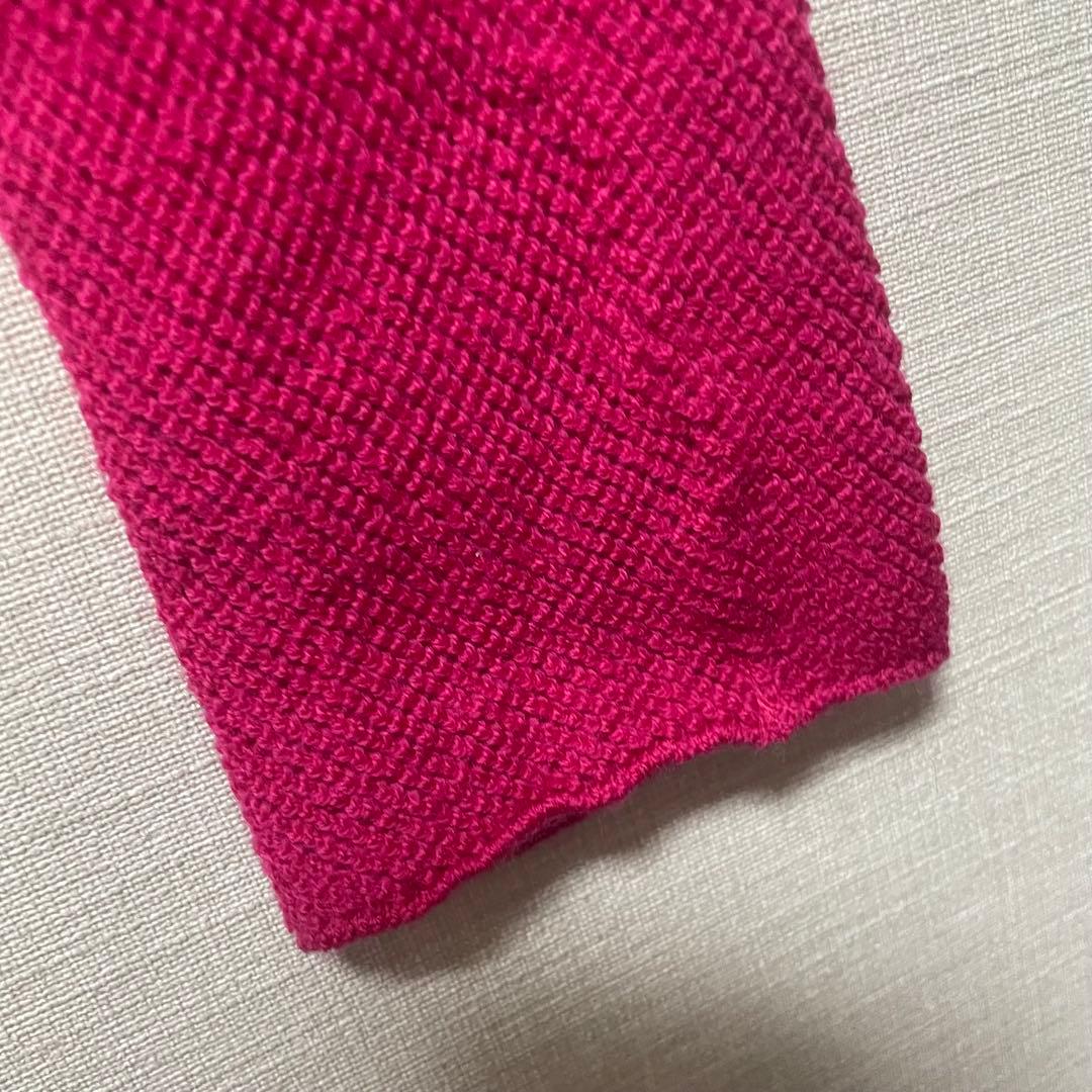 11 ISSEY MIYAKE イッセイミヤケ ピンク タートルネックニット