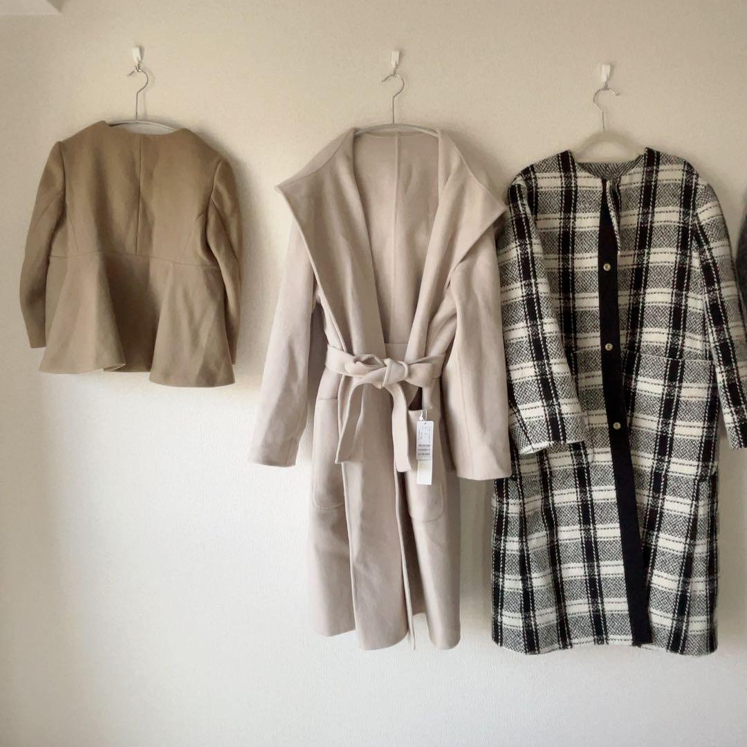 GALERIE VIE ギャルリー　ウールダブルフェイス フーデッドコート