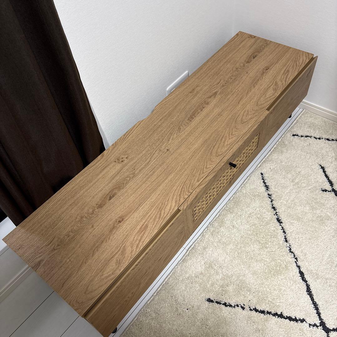 ロウヤ(LOWYA) テレビ台 幅140cm ラタン調