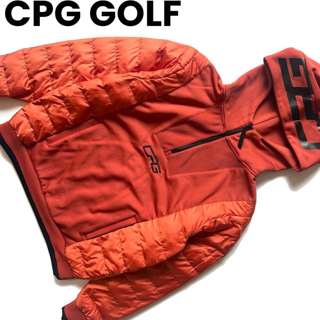 CPG GOLF シーピージー　中綿　ダウンジャケット　メンズ　ロゴ　M