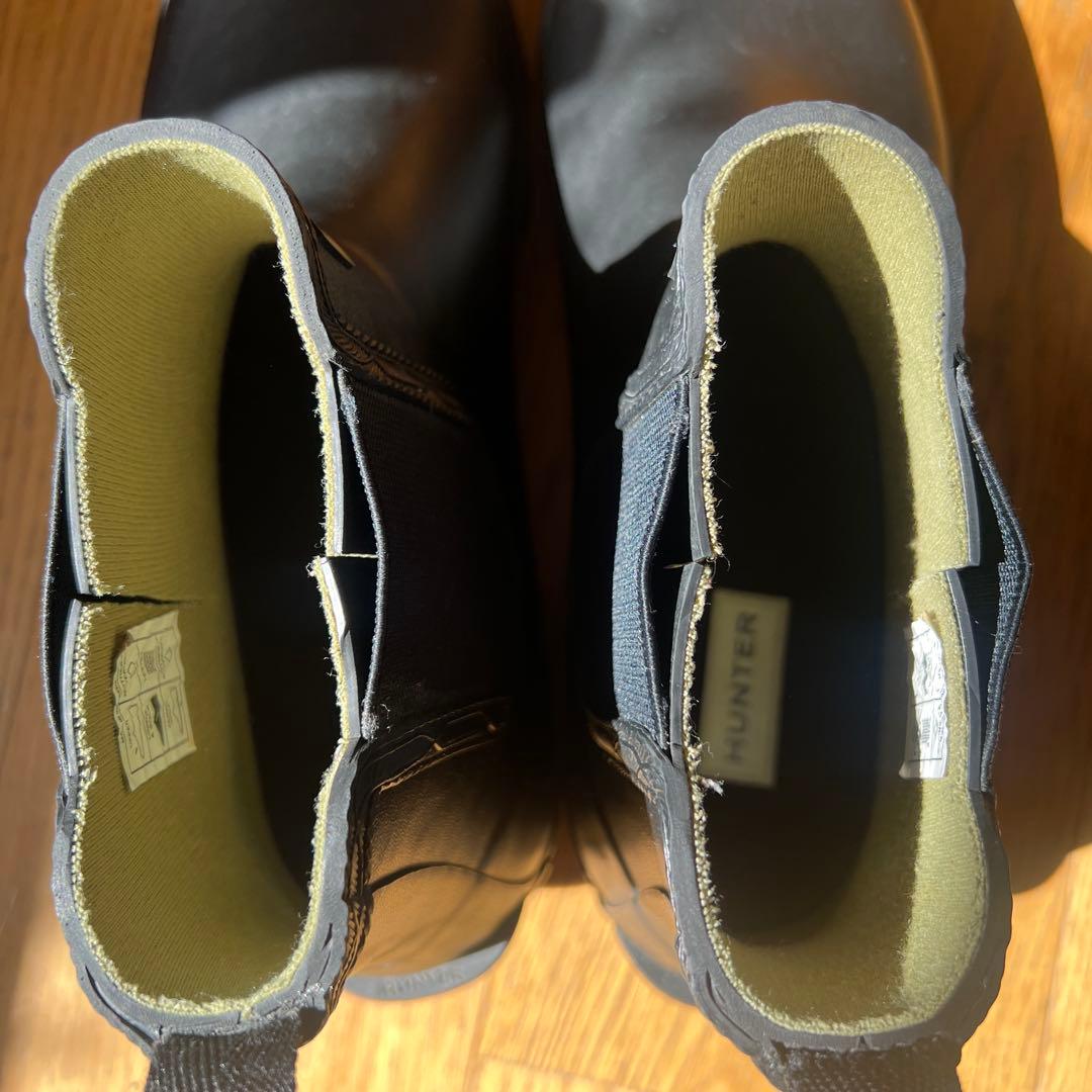 ハンター メンズレインブーツ ショートノリスフィールド チェルシーブーツUK9