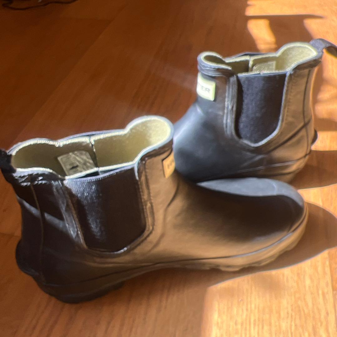 ハンター メンズレインブーツ ショートノリスフィールド チェルシーブーツUK9