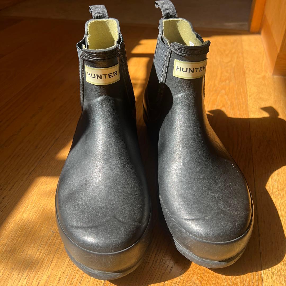 ハンター メンズレインブーツ ショートノリスフィールド チェルシーブーツUK9