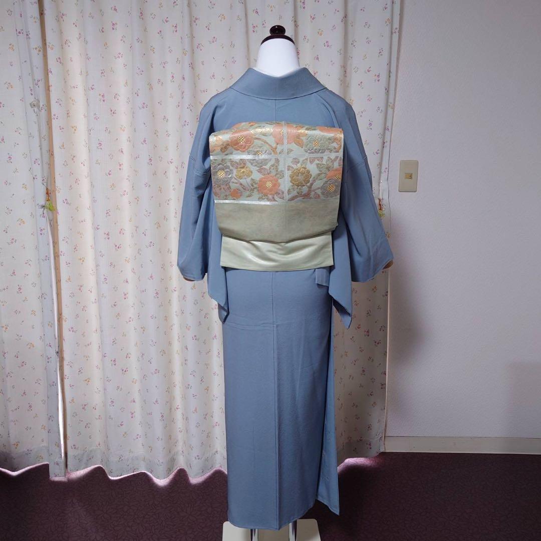 正絹　作家　紋付き　色無地　フルセット　フォーマル　フ7-11