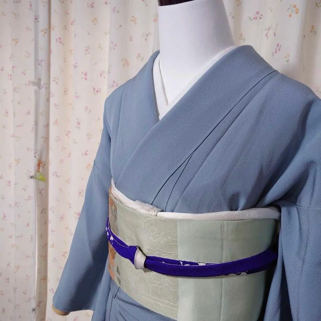 正絹　作家　紋付き　色無地　フルセット　フォーマル　フ7-11