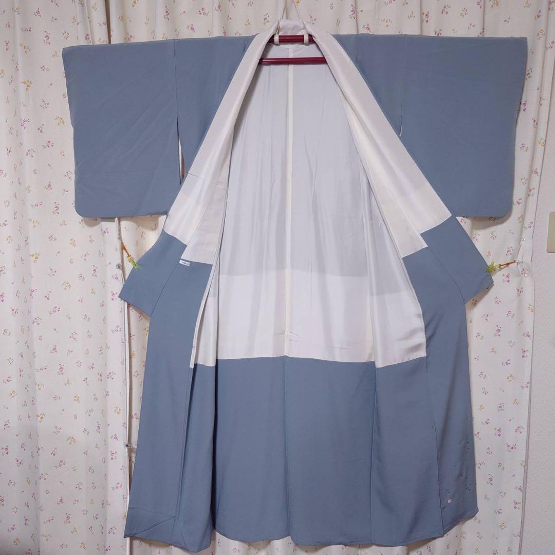 正絹　作家　紋付き　色無地　フルセット　フォーマル　フ7-11