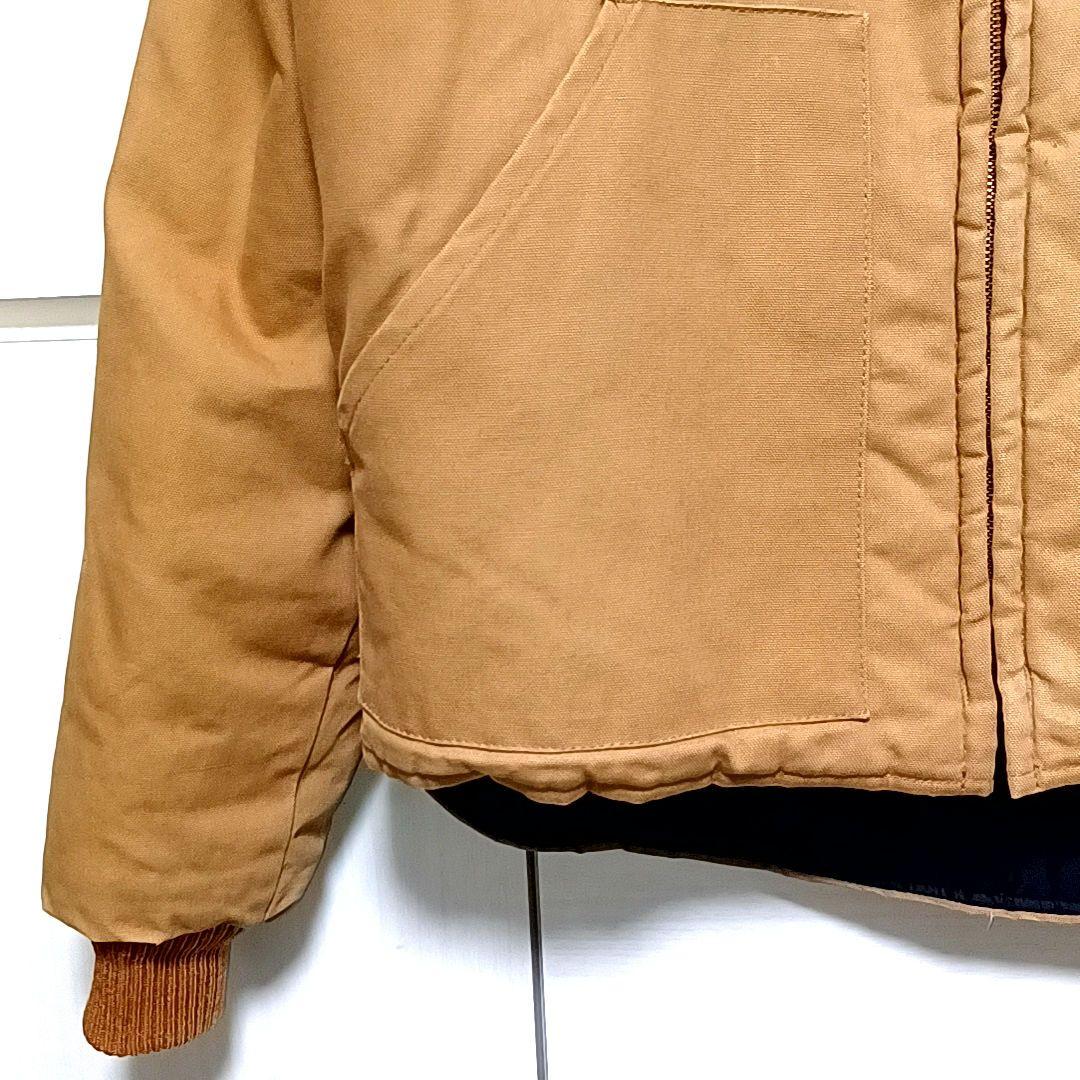 みてみて80s90s★CATブラウンダックキルティング中綿ジャケット