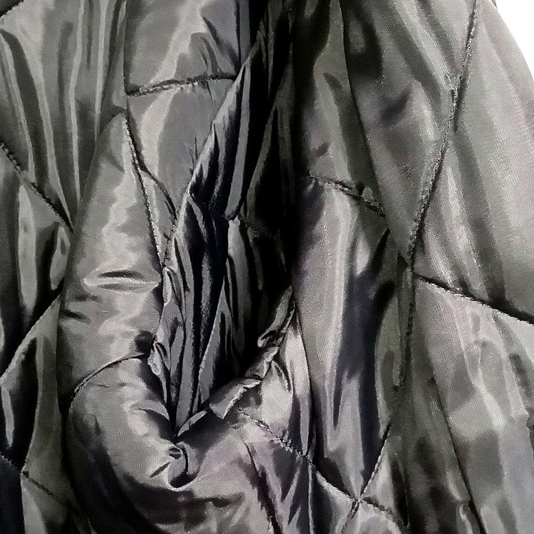 みてみて80s90s★CATブラウンダックキルティング中綿ジャケット