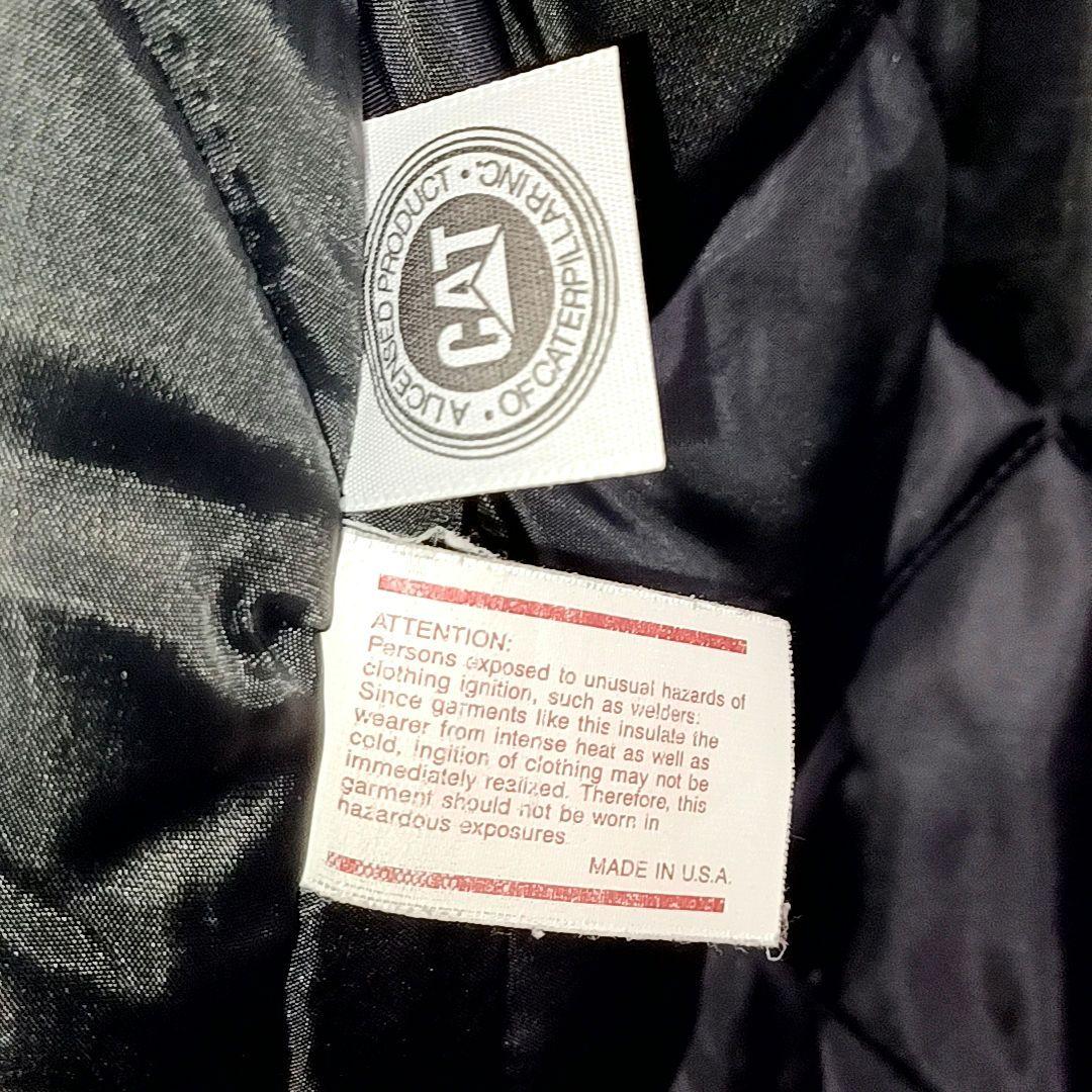 みてみて80s90s★CATブラウンダックキルティング中綿ジャケット