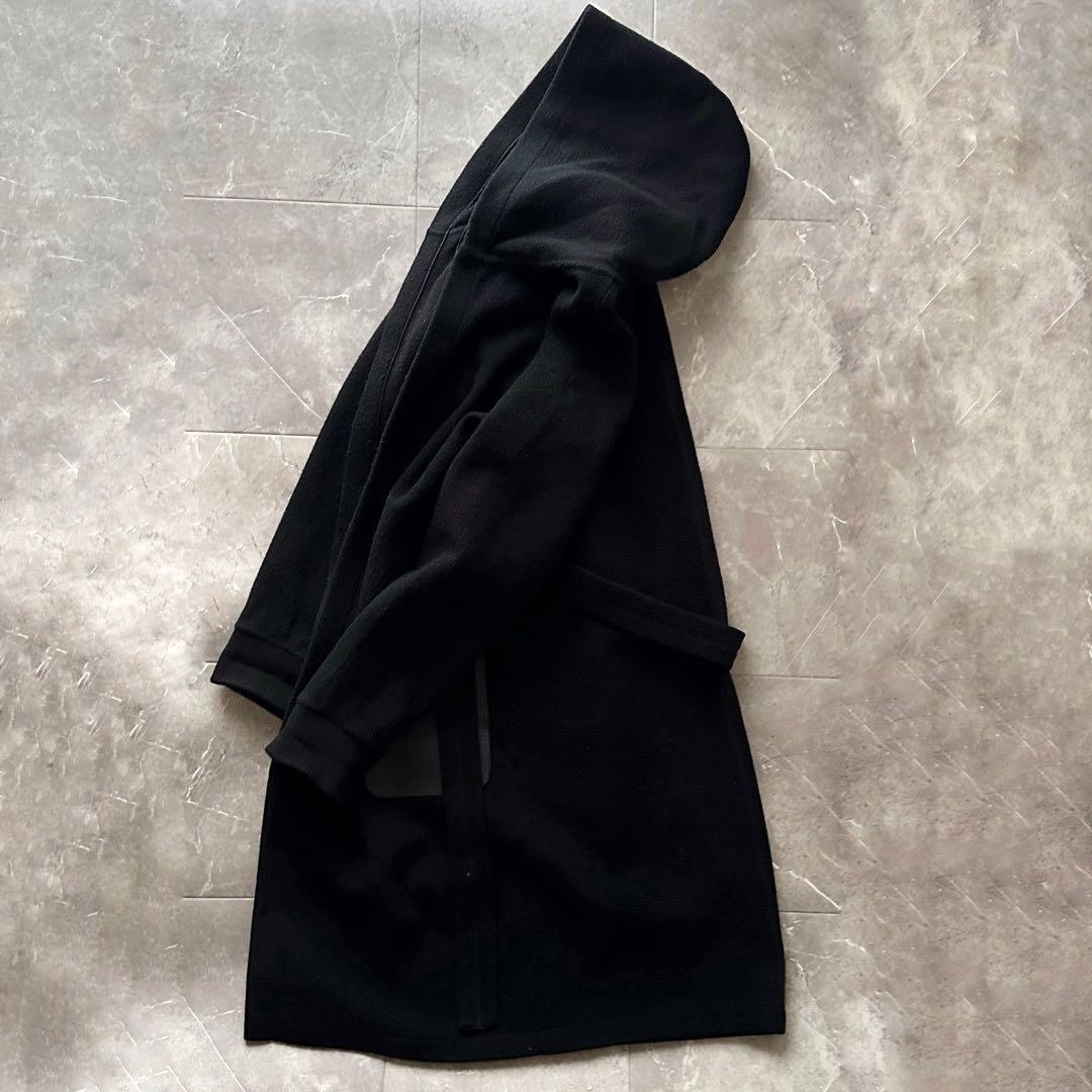 ATON メルトンフーディ ロープコート フーデット ガウン コート 山羊革