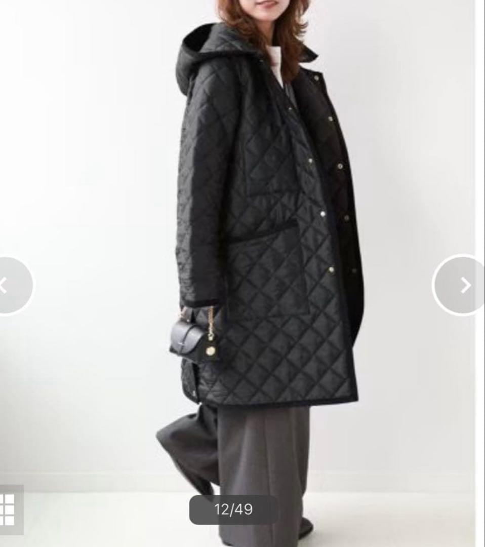 Traditional Weatherwear ブラック キルティングコート