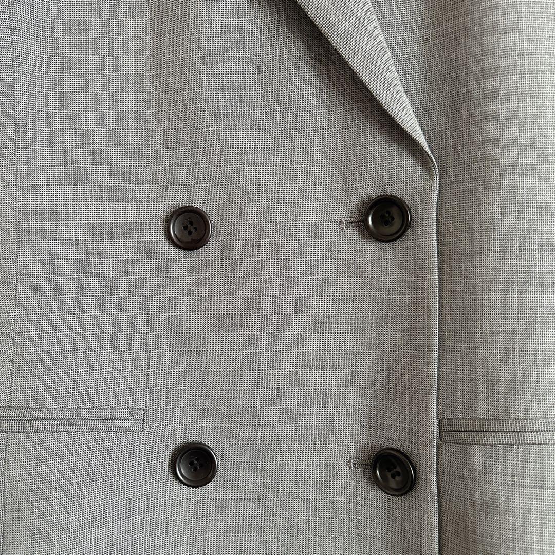 セオリー Theory ダブルブレストジャケット テーラード総裏地 4 グレー