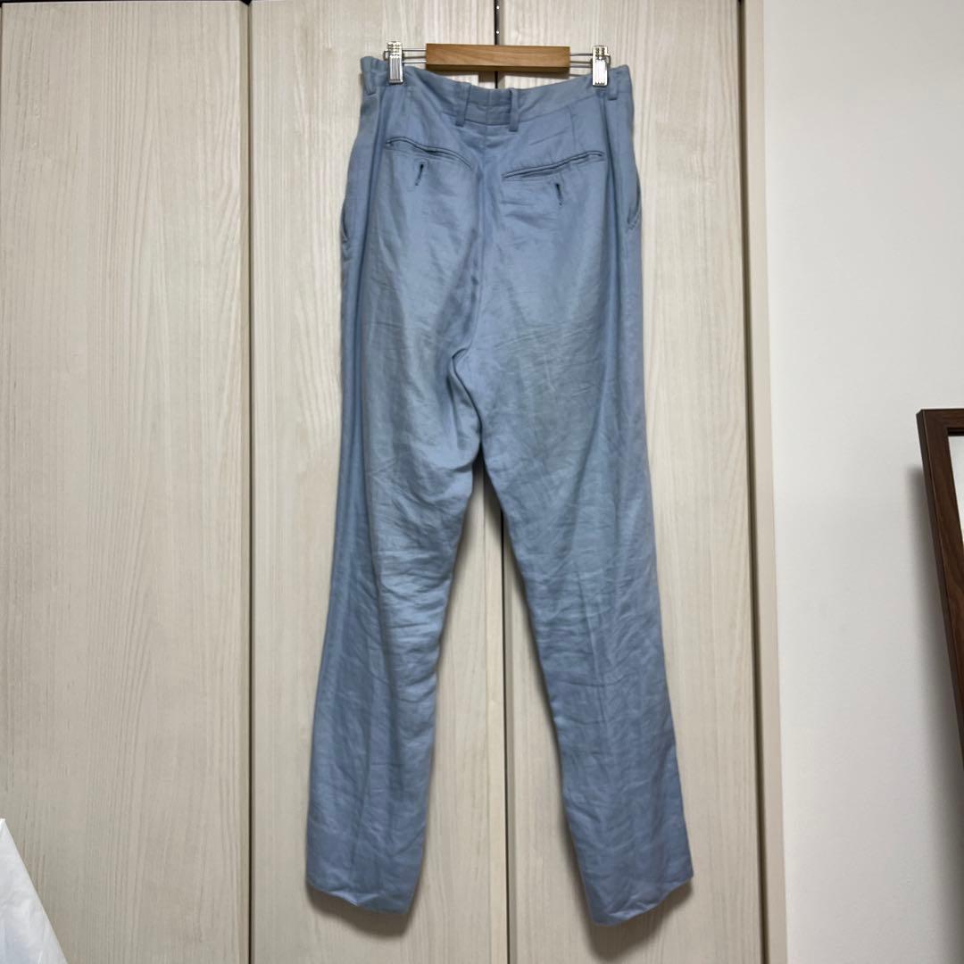 DRIES VAN NOTEN ライトブルー スラックス 46