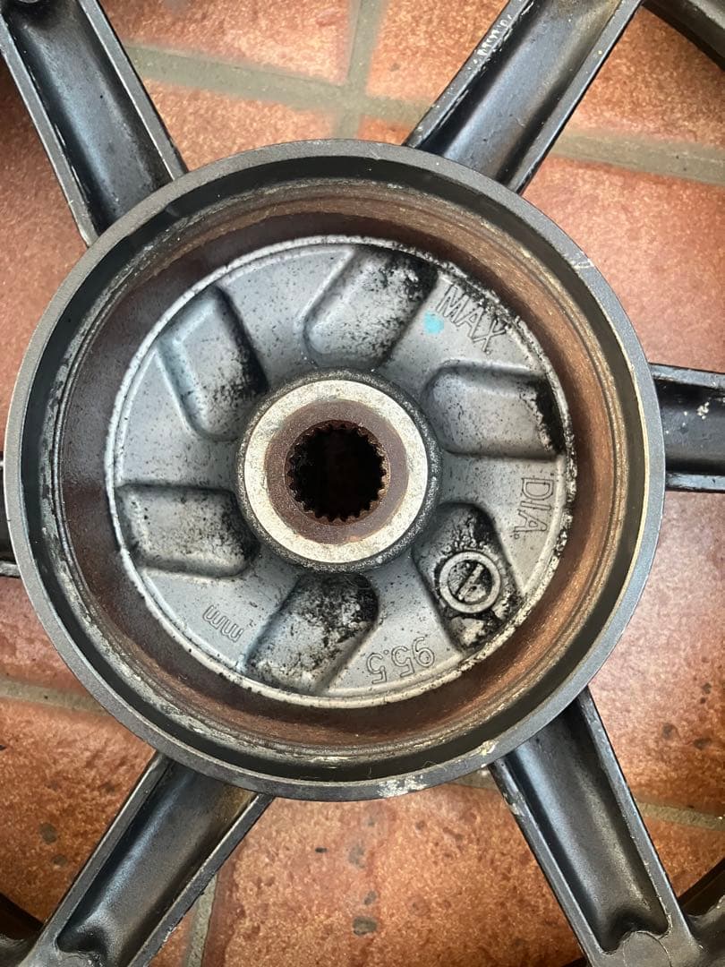 ライブディオZX 純正ガンメタホイール前後