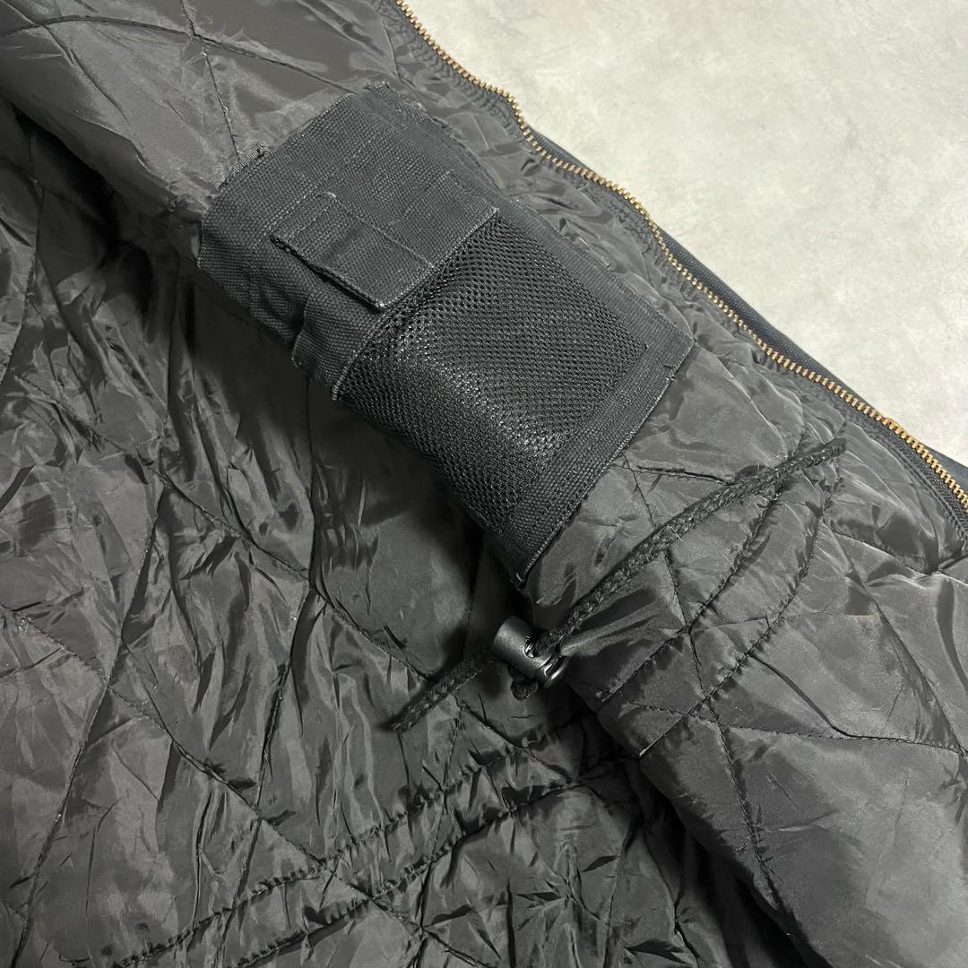 SUPER TUFF ダック生地ワークジャケット Lキルティング襟コーデュロイ