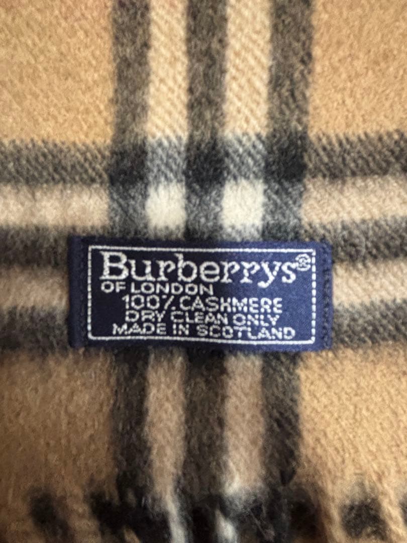 Burberrys バーバリー カシミヤ100% マフラーノバチェック