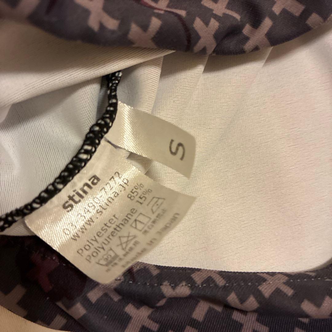 stina メッシュ長袖レオタード