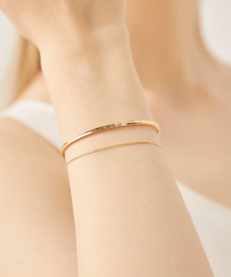 【Komi】ete　レイヤードチェーンバングル SS