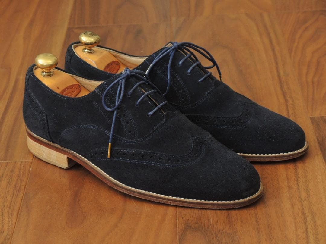 ★美品　ブルーノマリ　美しいネイビースウェード　6　JP24.5　10万円