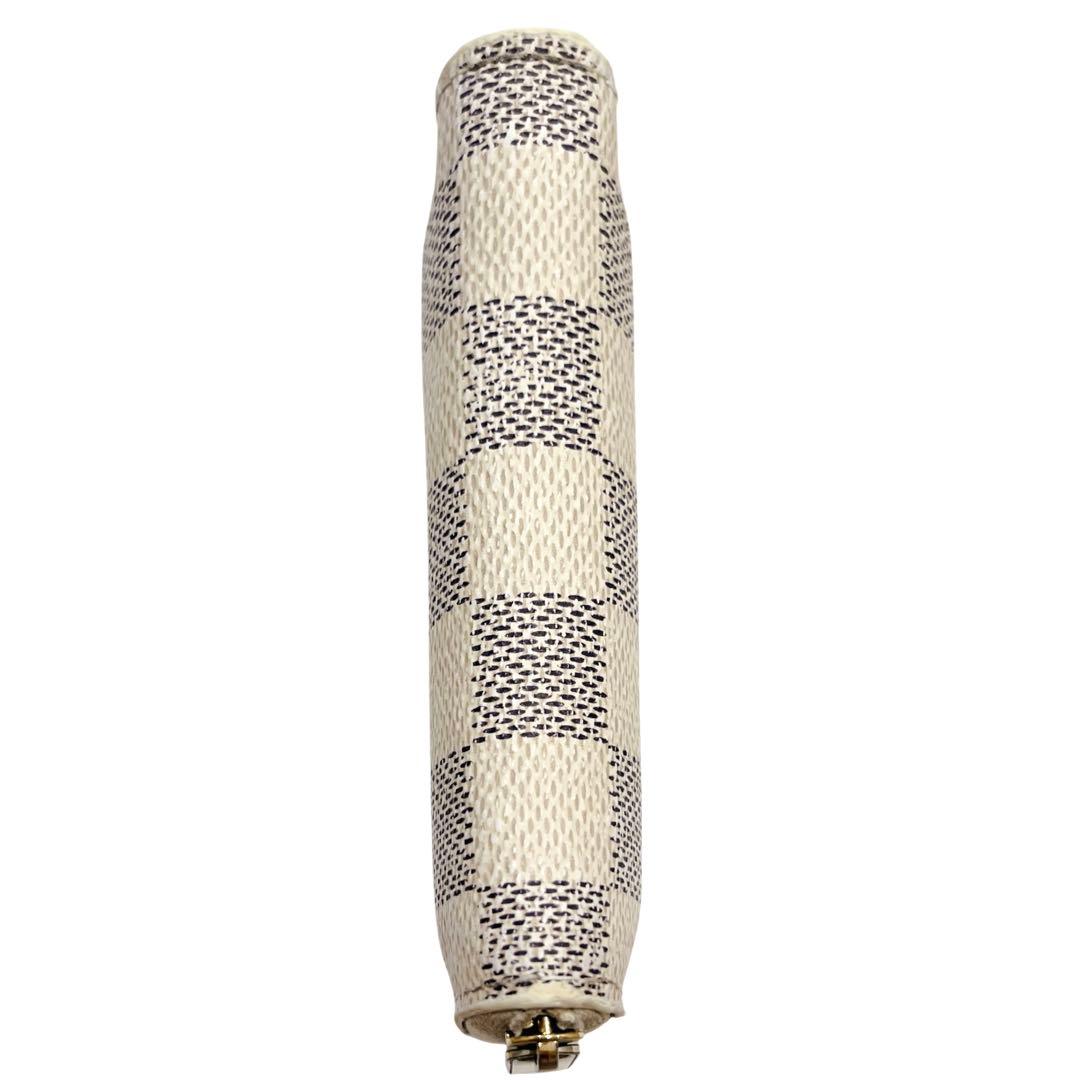 ルイヴィトン ケース ジッピーパース アズール 白 N63069