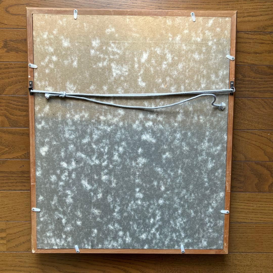 絵画　油彩画　少女　浅見純臣　「港の少女」