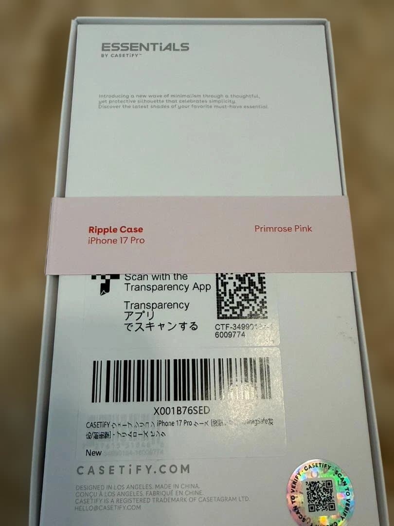 【美品】CASETiFY×Essentials iPhone17pro ケース